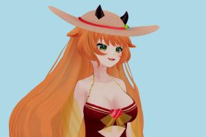 Suga Baebie Girl vrm, vrm models, vrchat, booth, female, girl, female, hentai, characters, animated, rigged